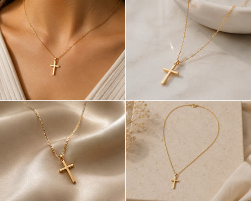 Céleste Cross Necklace